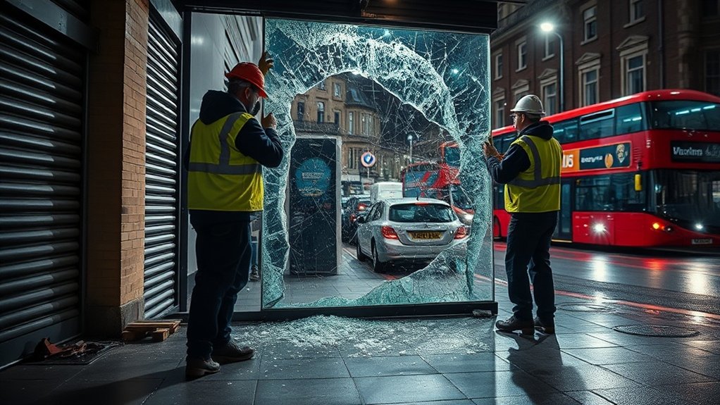 Emergency Shop Front Repair Chessington