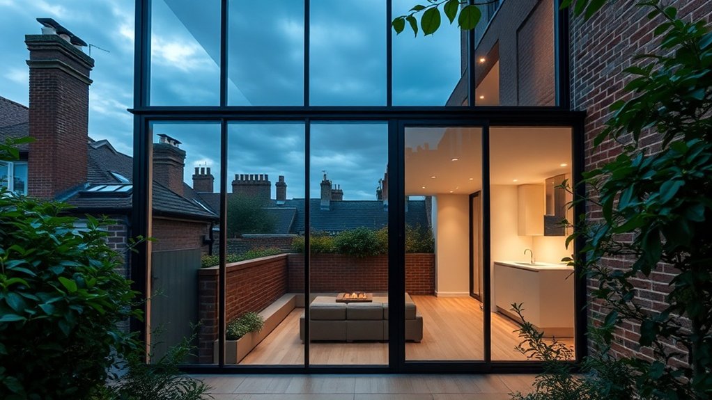 Glass Extension Walls Chessington