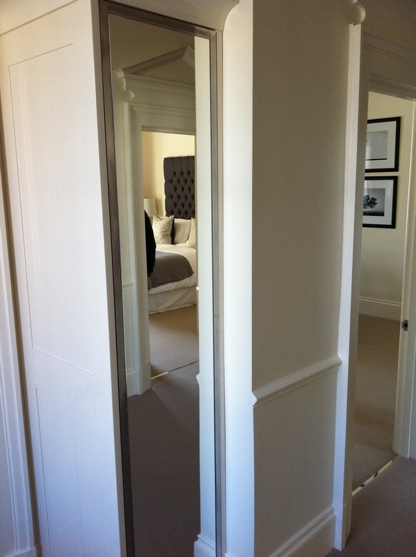 Full-length wardrobe mirror fitted in Chessington home